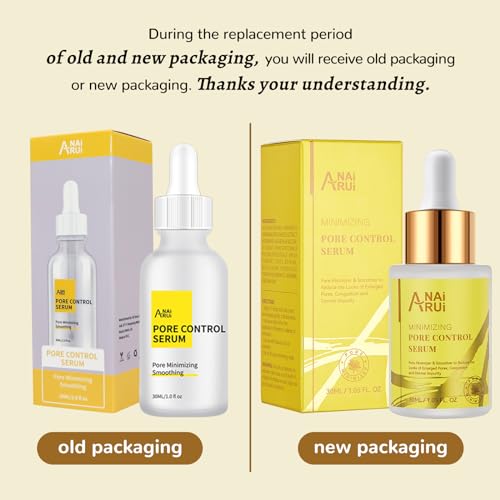 ANAI RUI Pore Minimizer Serum, Pore Minimizer for Face, Pore control,Minimizing, Shrinking, Tightening Pores, Refine Skin Texture 1 fl.oz