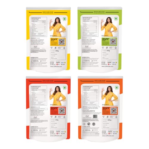 Image of Zoff Powder Masala Spice Combo - Chilli Powder, Turmeric Powder, Coriander Powder & Garam Masala Pack of 4-100g Each