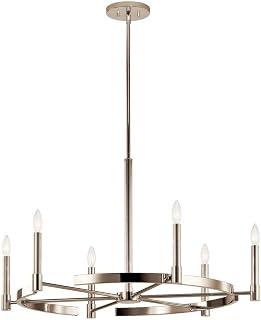 Kichler Tolani 6-Light Chandelier, Polished Nickel