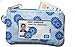 DQL Lanyard and id holder, zip id case with lanyard, Small Zipper Wallets for Women, Zip ID Case Wallet (Indigo Garden, One Size)