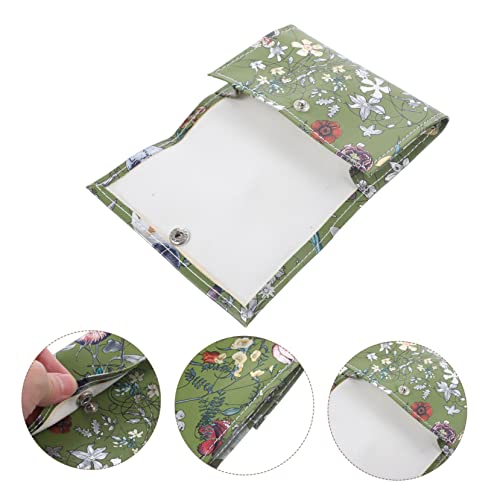 Rangement portable PU vert lot de 5 étuis compacts à compartiments Gatuida - 4