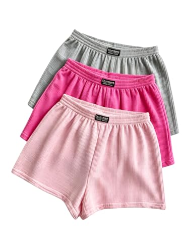 Image of SOLY HUX Women's Summer Shorts 3 Packs Casual Comfy Shorts Sets