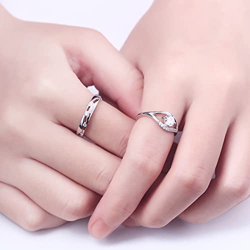 Bague alliance ajustable argent pour s'adapter à chaque doigt