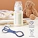 RORPOIR 2Pcs Bottle Clamp and Pacifier Tong for Infants, Lightweight Feeding Forceps with Anti-Slip Design, High Temperature Resistant, Suitable for Sterilized Milk Bottles and
