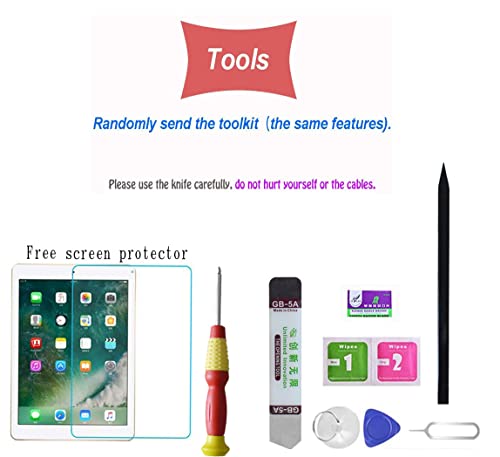 SIMPLEFIX Conjunto de reposição para digitalizador de tela sensível ao toque para iPad 6 2018 6ª ger