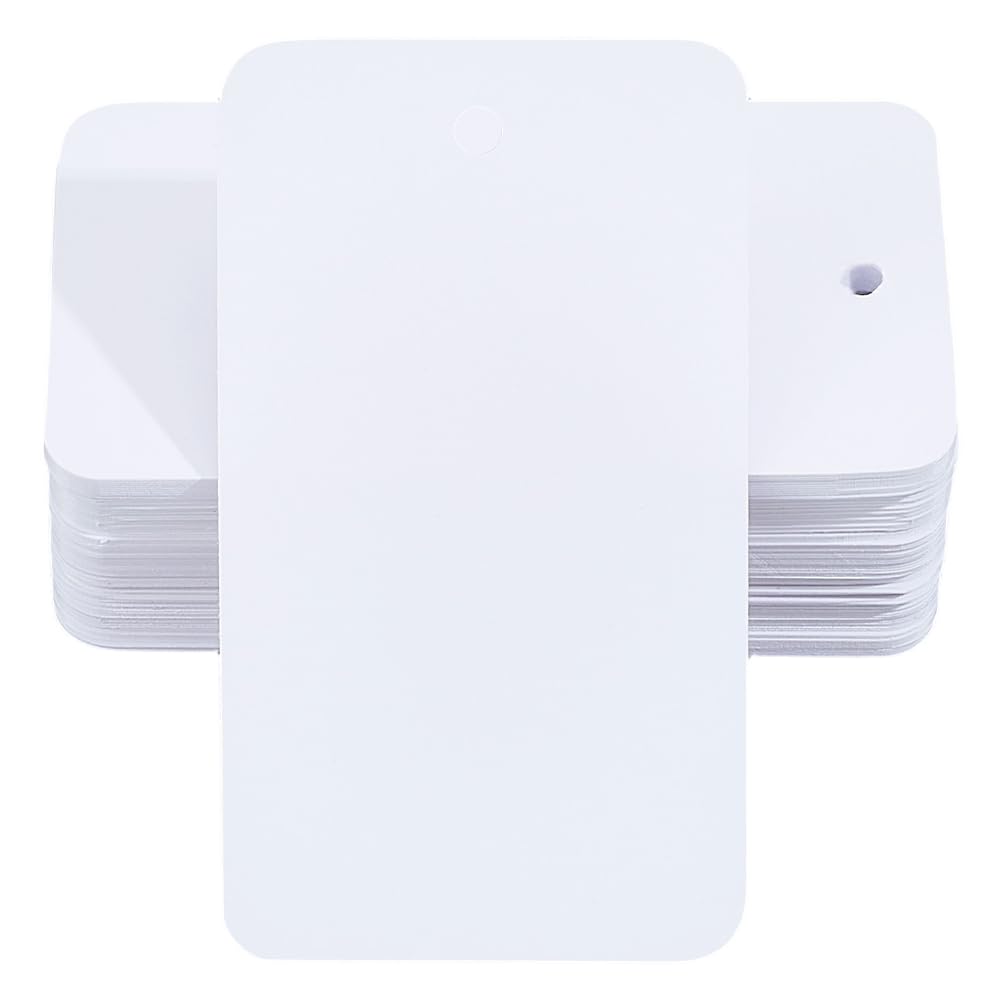 Étiquettes D'Expédition Rectangulaires en PVC de 100cm Étiquettes Blanches Imperméables et Inscriptibles pour Bagages Identification Logistique Inventaire de Détail Étiquetage des Vêtements.