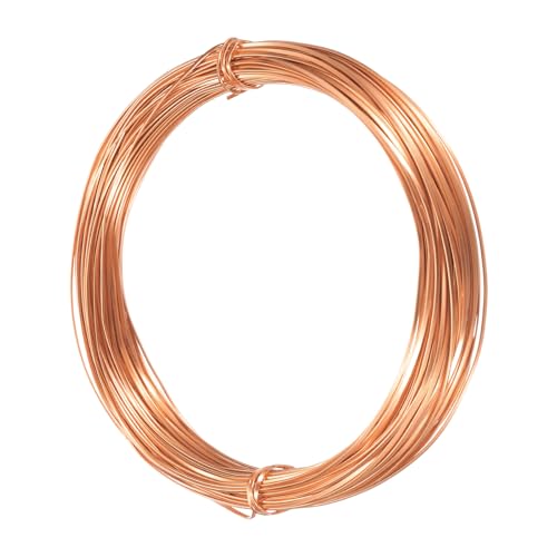 Alambre de aluminio de 1 mm para esculpir armaduras y hacer joyas, bobina de 98 pies