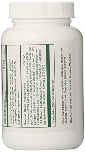nutri-west Total Probiotics 120 Capsules, 2.4 Ounce - Image 4