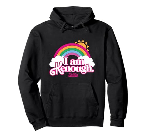 Barbie The Movie - I Am Kenough Rainbow Clouds Pullover Hoodie