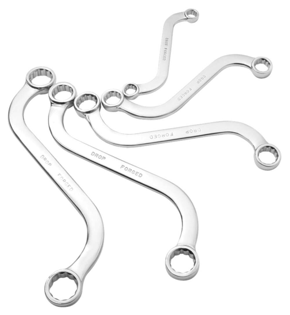SUNEX TOOLS 9940M Metric S-Style Wrench Set, Fully Polished, 10 x
