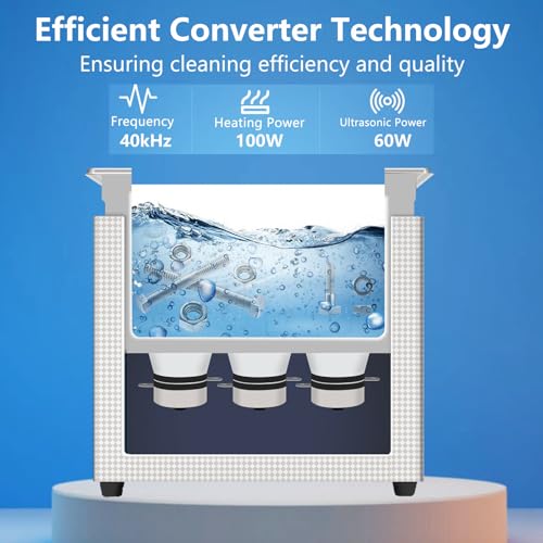 2L Ultraschallreinigungsgerät,Brillenreinigungsgerät,40KHz Ultraschallreiniger mit Heizung...