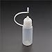 Produktbild 5 Stück Nadelspitzen-Applikator-Kleber-Flasche, 10 ml, Kunststoff, leere Nadel-Spitze, quetschbar, DIY Quilling-Werkzeug, Präzisionsflasche (transparent)