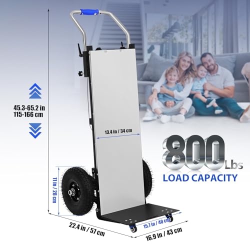 Carretilla eléctrica para escaleras 1200W, carga 881 lbs miniatura 4