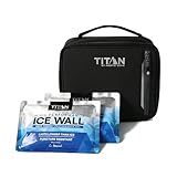 Titan Fridge Cold Lunch Box With 2 350g Ice Walls®, Black Ice