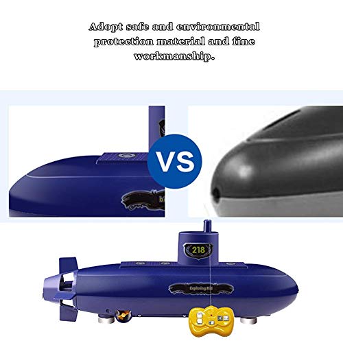 Mini RC Submarine, Remote Control Submarine Model Toy Diving Boat Ship Toy Educational Experiment Toys Set - Thumbnail 2
