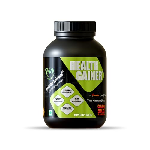 Pharma Science Ayurvedic Weight Gainer Supplement Powder for Men & Women - Increase Stamina, Muscle Mass Bulk & Overall Wellness | Health Gainer | High Calories - 100gm Pack 1, 33 servings