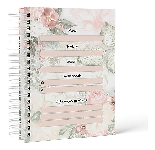 Caderno De Anotações - 200 Pag - Flores Naturais