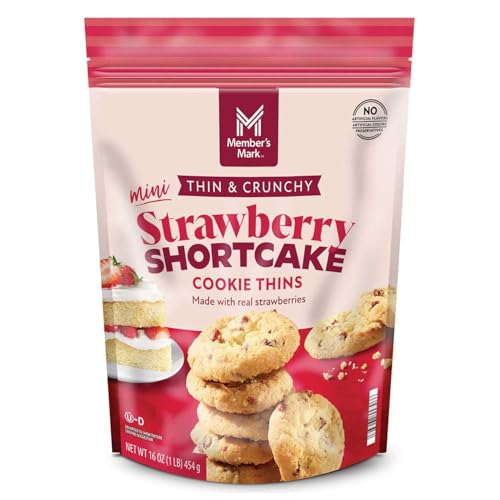 Member's Mark Mini Strawberry Shortcake Cookie Thins, 16 Ounce