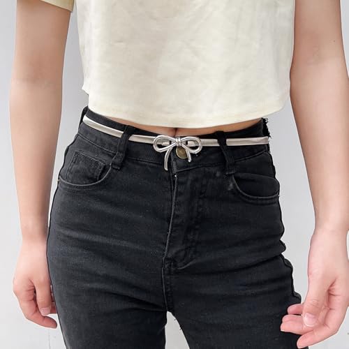 Silver Waist Strap Thin Belt For Lady Girls Pants Jeans Dress Belts Alloy Pin Buckle Adjuestable Waistbands