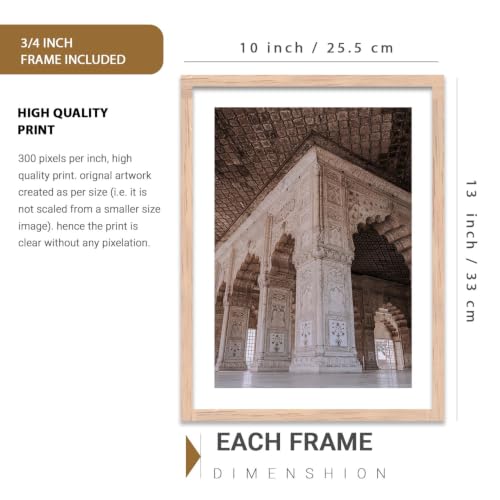 Image of kotart Travel Theme Digital Painting for Wall Decoration - Historical Building Wall Art Prints for Living Room Bedroom Office Room Decor (10X13 INCH, A)