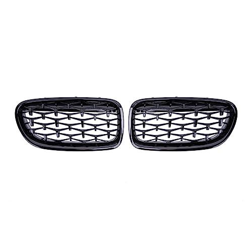 Grille pare-choc avant centrale pour BMW Série 5 F10 F11 F18 2014-2017 en finition all silver
