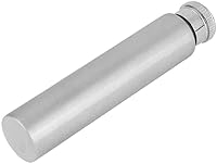 Vista 2 de Mini frasco de cadera de tubo de acero inoxidable (1 onza), frasco de bolsillo en forma de cigarro para hombres, botella de licor portátil, discreta