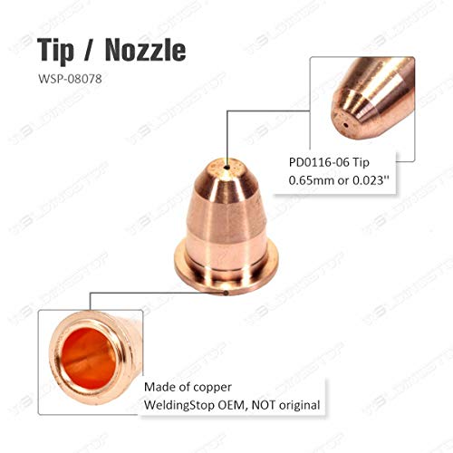 S45 S25 Plasma Cutting Torch Consumables Fits Trafimet Pd0116 Pr0110 Pkg 22Pcs #TOP4