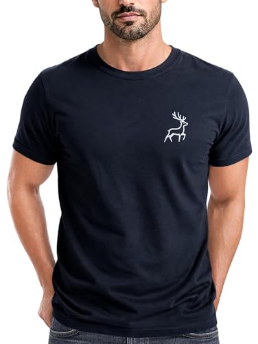 T-shirt cerf animaux de la forêt - T-shirt homme imprimé logo style urbain
