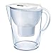 Kaiyei 3.5L Jarras Filtradoras Carbón Activado,con Cartucho Temporizador Electrónico Jarra Depuradora Alcalina Filtro Reducir Impurezas Fluoruro Purificar Agua para Cocina Casero Blanco