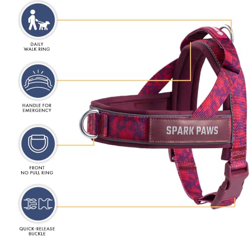 Image of Spark Paws No Pull Front Clip Dog Harness - Easy On, Padded and Lightweight