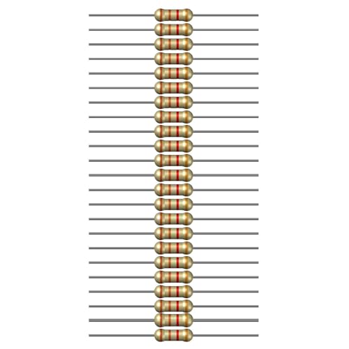 Image of 3.3k Ohm Resistor 1 /4W 5% Tolerance, Pack of 100 (3.3k Ohm)