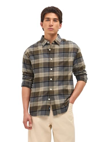 Image of THE Bear House Men's Checked Relaxed Fit Shirt