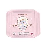 LALARECIPE Hydrating Face Masks | Pack of 10 | Hydrogel Facial Mask with Watermelon Extract & Hyalur