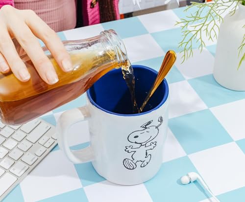 Taza de cerámica Snoopy Peanuts 25 onzas miniatura 6
