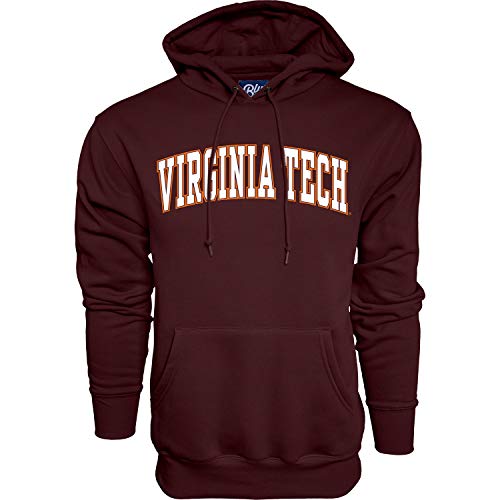 Blue 84 Men's Virginia Tech Hokies Arching Team Color Hoodie, Virginia Tech Hokies Maroon, Medium