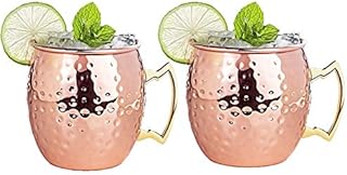 Moscow Mule Copper Mugs - Gift Set of 2 - 16 Ounce Handcrafted