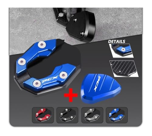 Soporte lateral de pie para moto PCX125 y accesorio de ampliación de base CNC 2