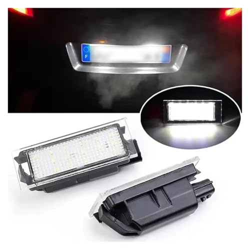 Luz de matrícula para coche compatible con Clio, Megane y Kangoo LED 4