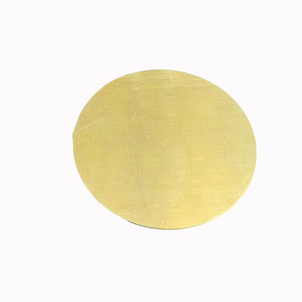 Cienka blacha miedziana, H62 mosiężna tarcza okrągła blacha folia stop miedzi okrągła uszczelka metal cięty materiał grubość 2,5mm, średnica: 150mm 1 szt.(Diameter:200mm 1pcs)