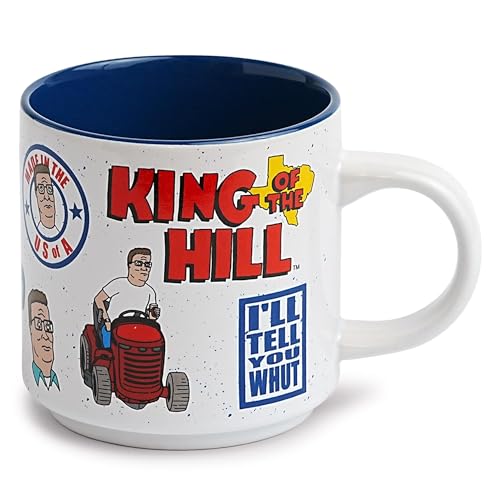 Taza Cerámica Apilable King Of The Hill 13 Onzas miniatura 1