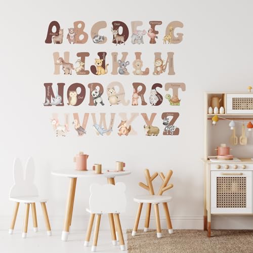 Vinilos Decorativos Alfabeto Animal 6 Pulgadas Extra Grandes