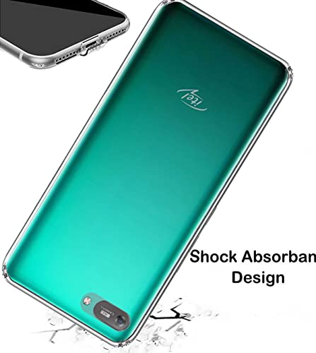 Image of Soft Flexible Silicone Back Cover Compatible with Itel A25 Pro, Transparent Case + Screen Guard