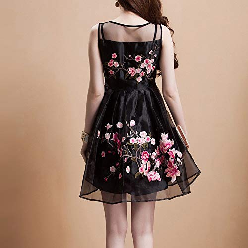 CHENGZI Plum Blossom Flower Embroidery Patches Applique Fabric Sticker Craft Sewing Repair Decoration, Set of 2 (Pink)