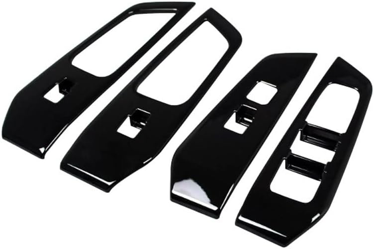 Compatible with Toyota Grand Highlander 2024-2025+ Car Window Glass Lift Switch Panel Cover Accessories (Bright Black)