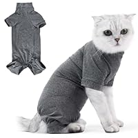 Katzenbody Nach Op Katzen Body Für Katzen Operation Katzenanzug Nach Der Operation Anti-Leck-Anzug Langärmlige Einteiler Katzenbekleidung Medizinische Haustierkleidung Zur Genesung