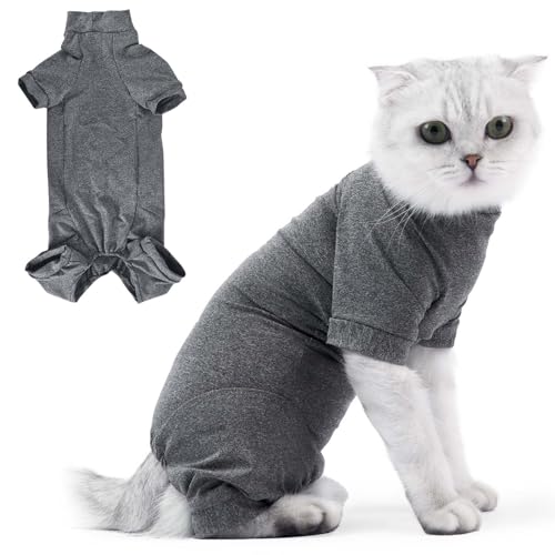 Body Gatto Post Operatorio, Tuta Di Recupero Per Gatti, Lunga Vestiti Per Gatti, Body Post Operatorio Gatto, Anti-Leccatura, Per Il Recupero Per Ferite Addominali Di Gatti