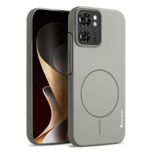 Image of KARWAN️Magnetic Ultra Slim-Fit Back Case Cover for Moto Edge 40 |Hard PC Case Cover| Ultra-Thin & Light Weight with [Ultra Premium Feel] Case for Moto Edge 40(6.5 inch)(Grey)