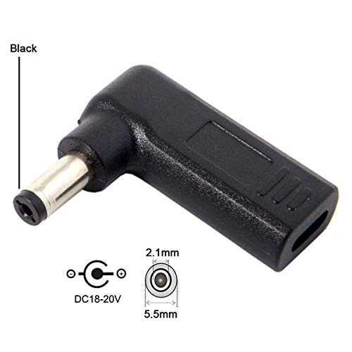 chenyang CY USB 3.1 Tipo C adaptador enchufe DC 5.5x2.1MM miniatura 2