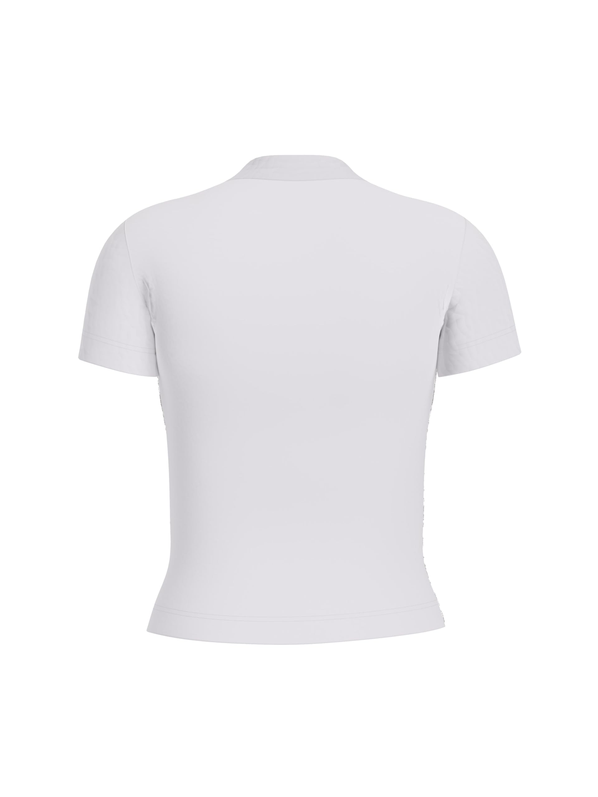 Guess Short Sleeve Mock Neck all Over 4g Tee t-Shirt Donna
