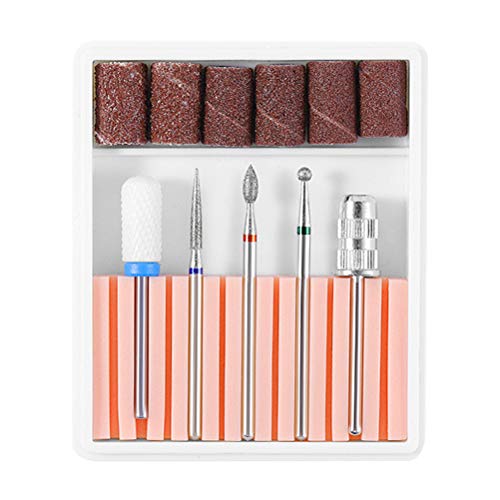 Set de 5 piezas para manicura con cabezales de lijado